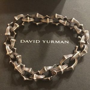 David Yurman Armory Figure-Eight Silver Bracelet